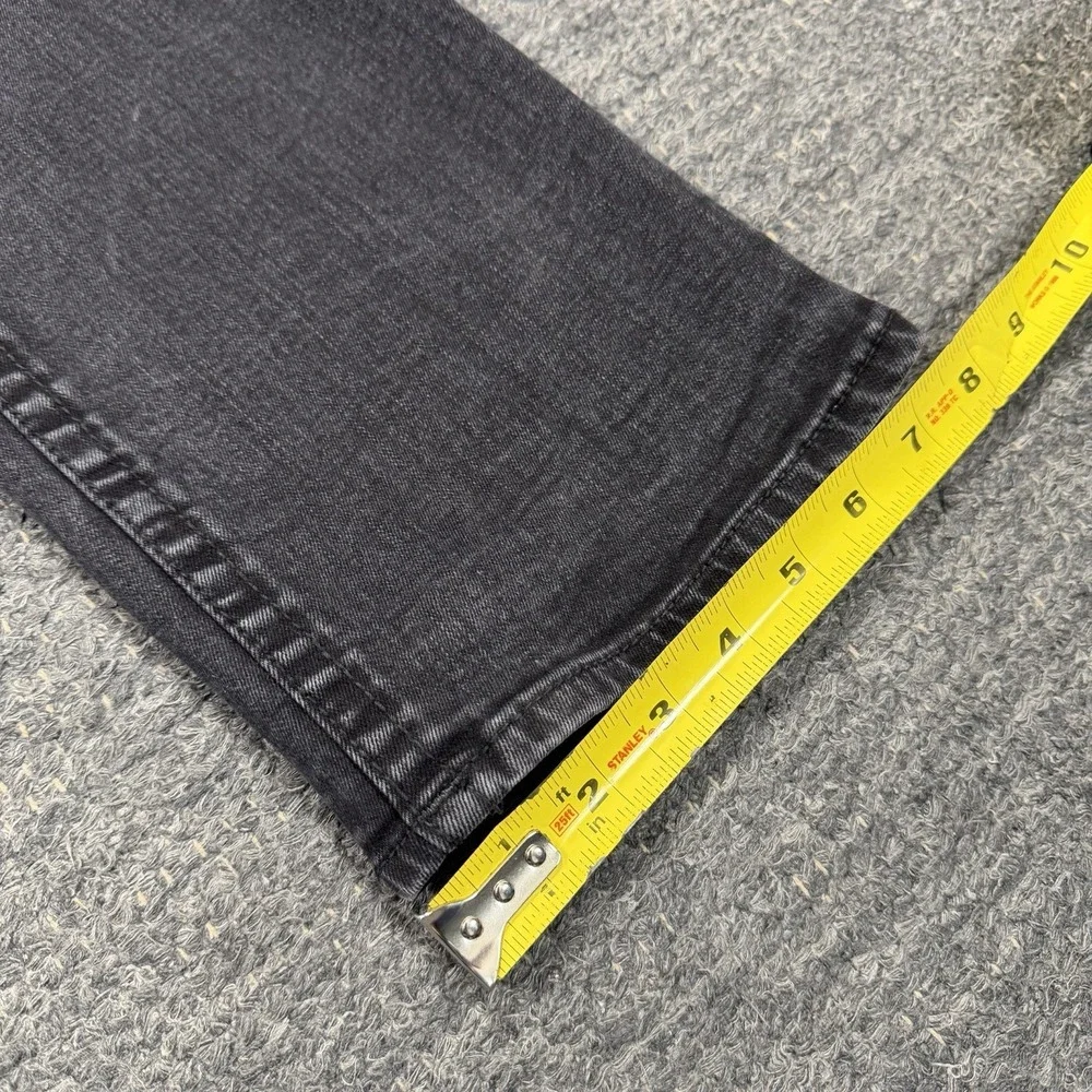 True Religion Ricky Jeans Mens 34x32 Black Flap Relaxed Straight Denim Stretch